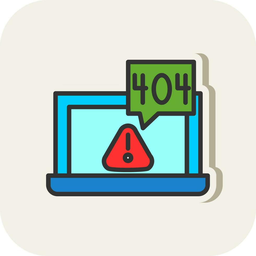 404 error Vector Icon Design