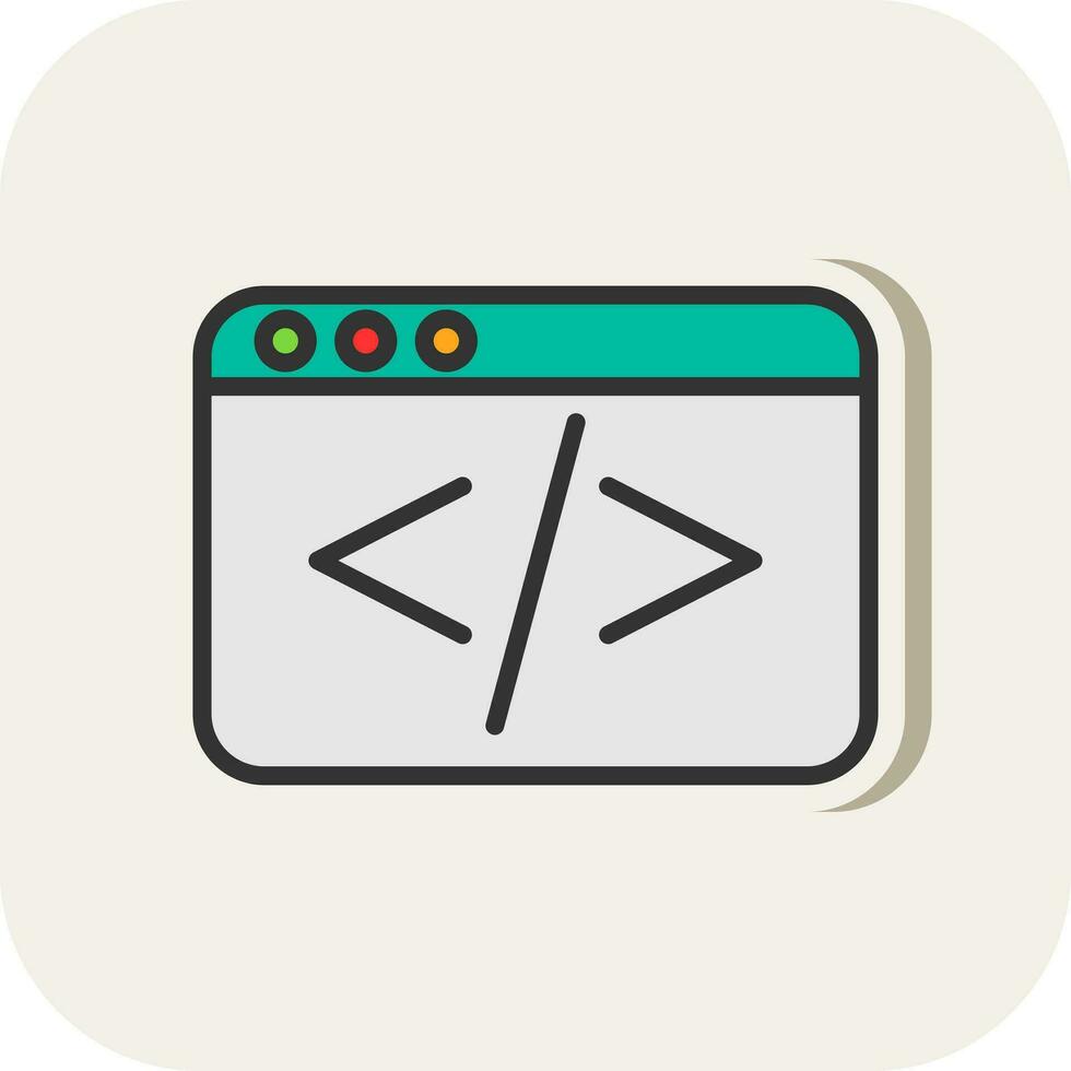 Coding Vector Icon Design