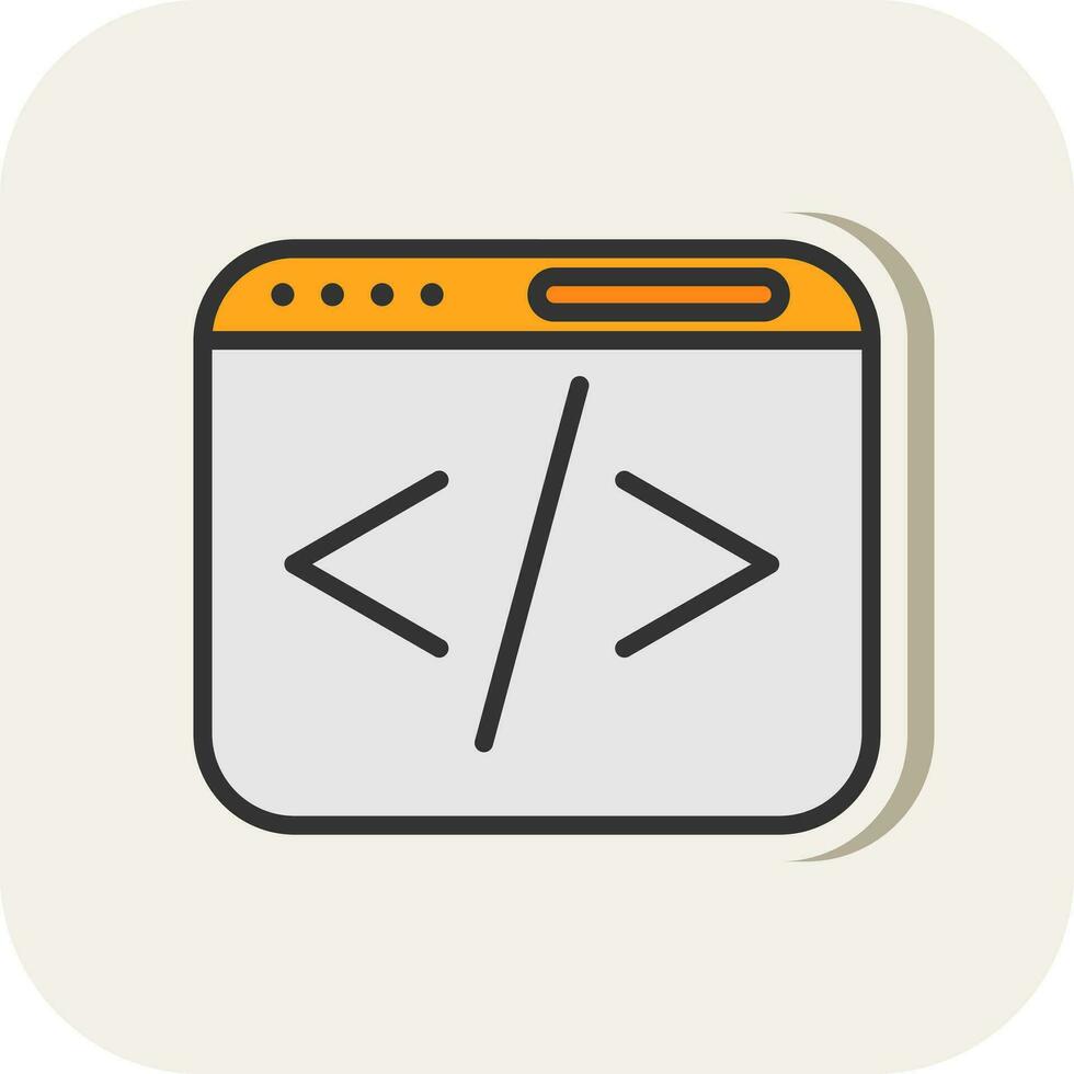 Web coding Vector Icon Design