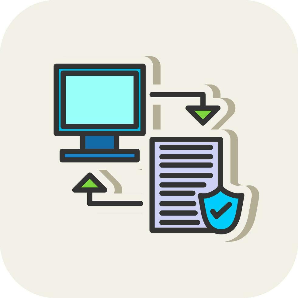 Data transfer Vector Icon Design