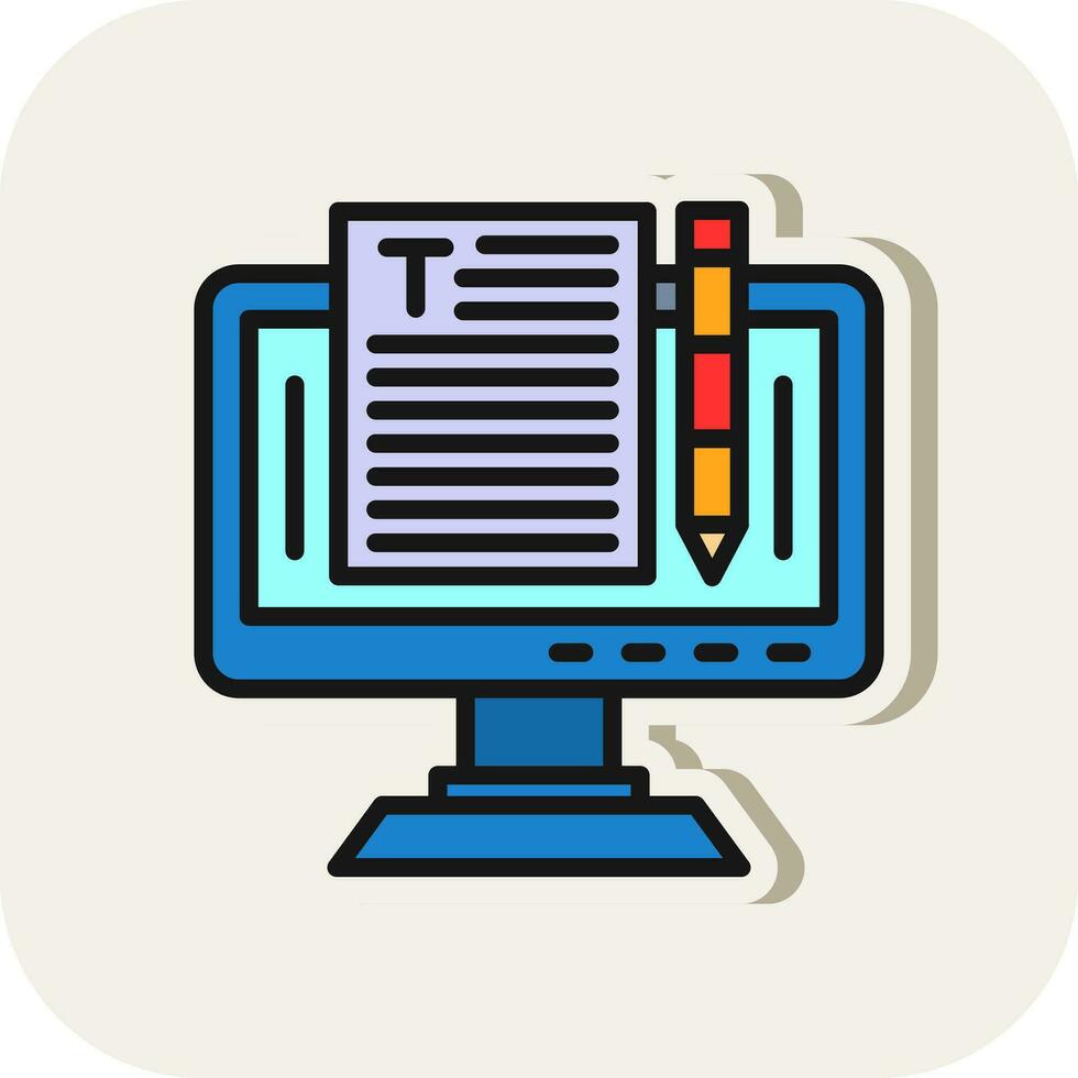 Copywriting Vector Icon Design