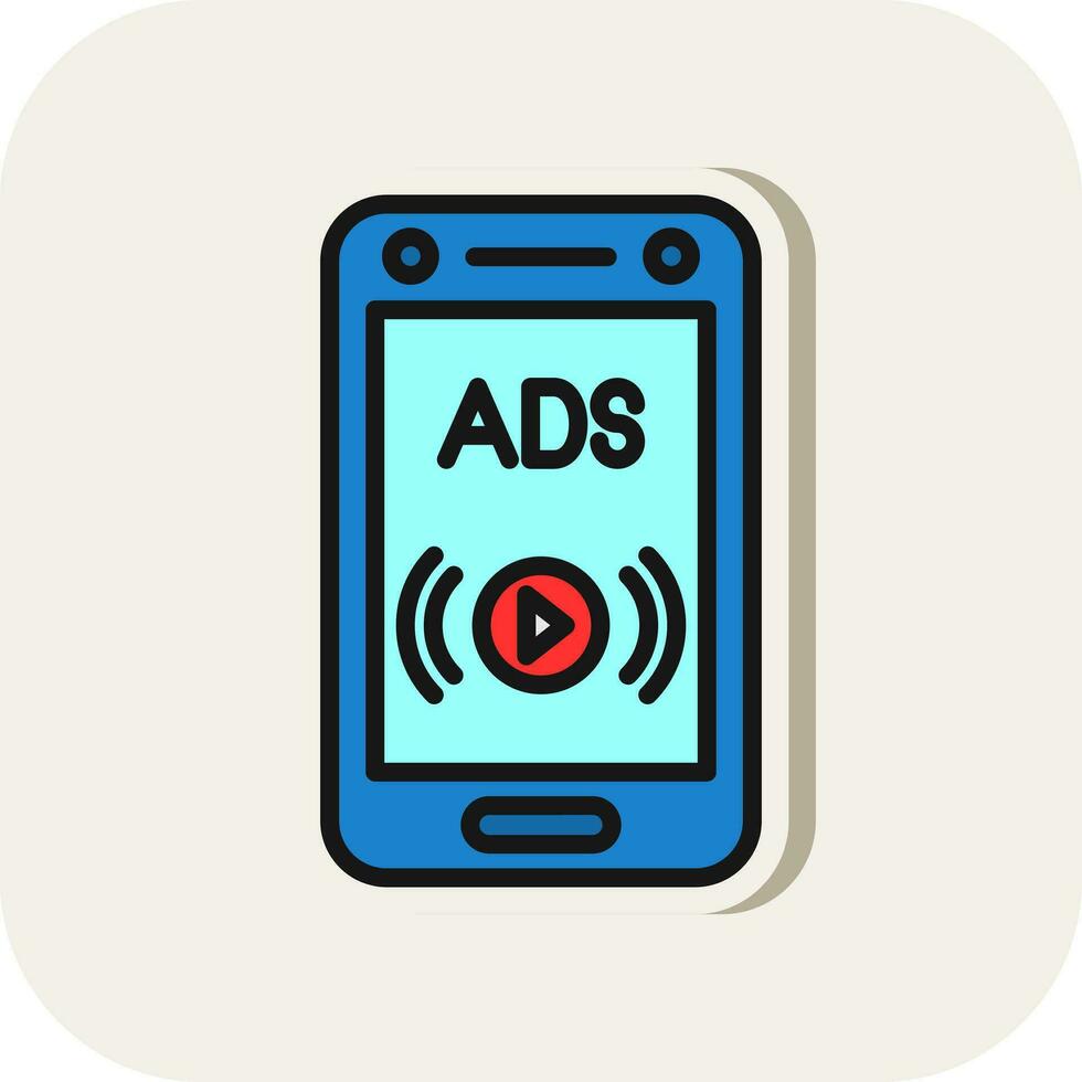 Social ads Vector Icon Design