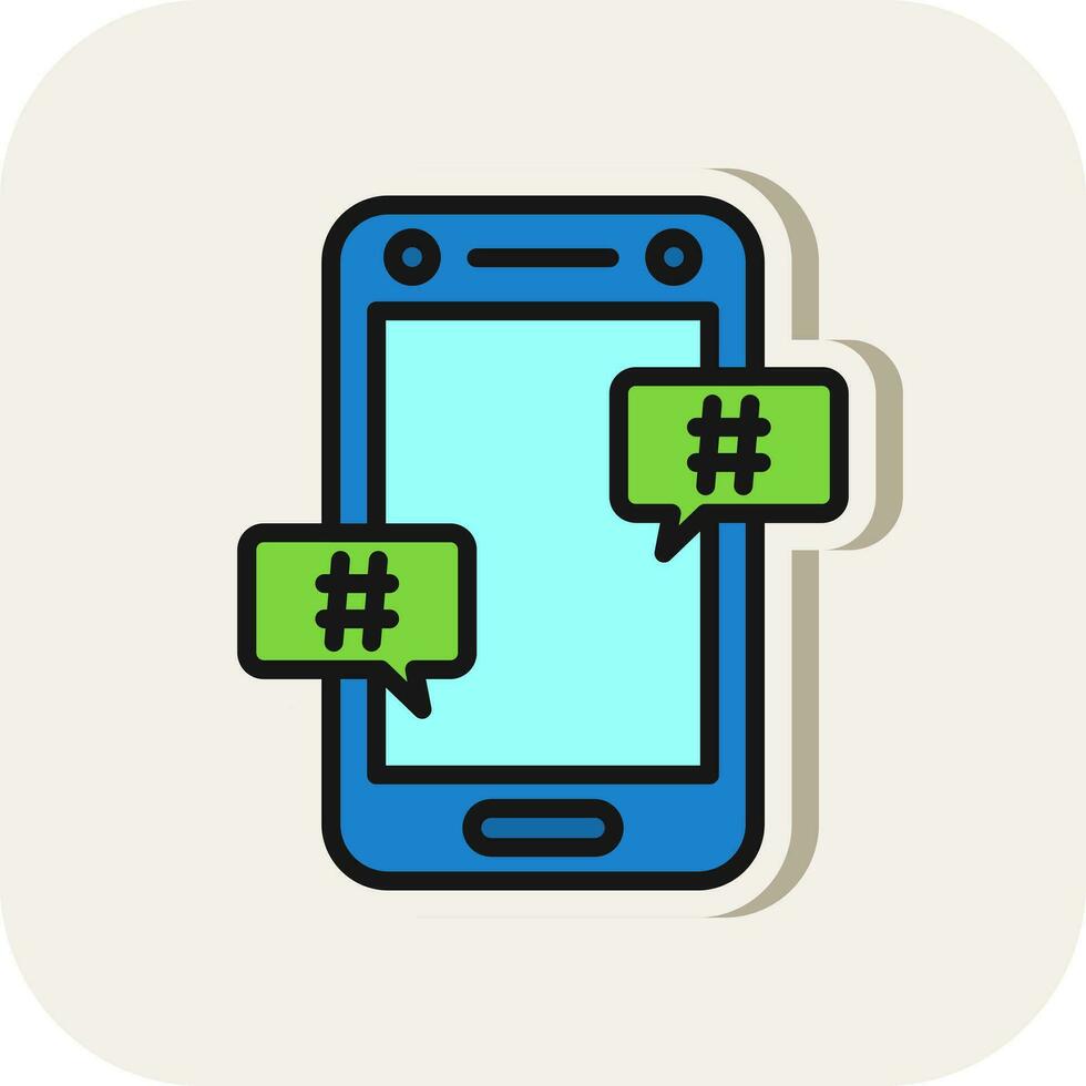 Hastag Vector Icon Design