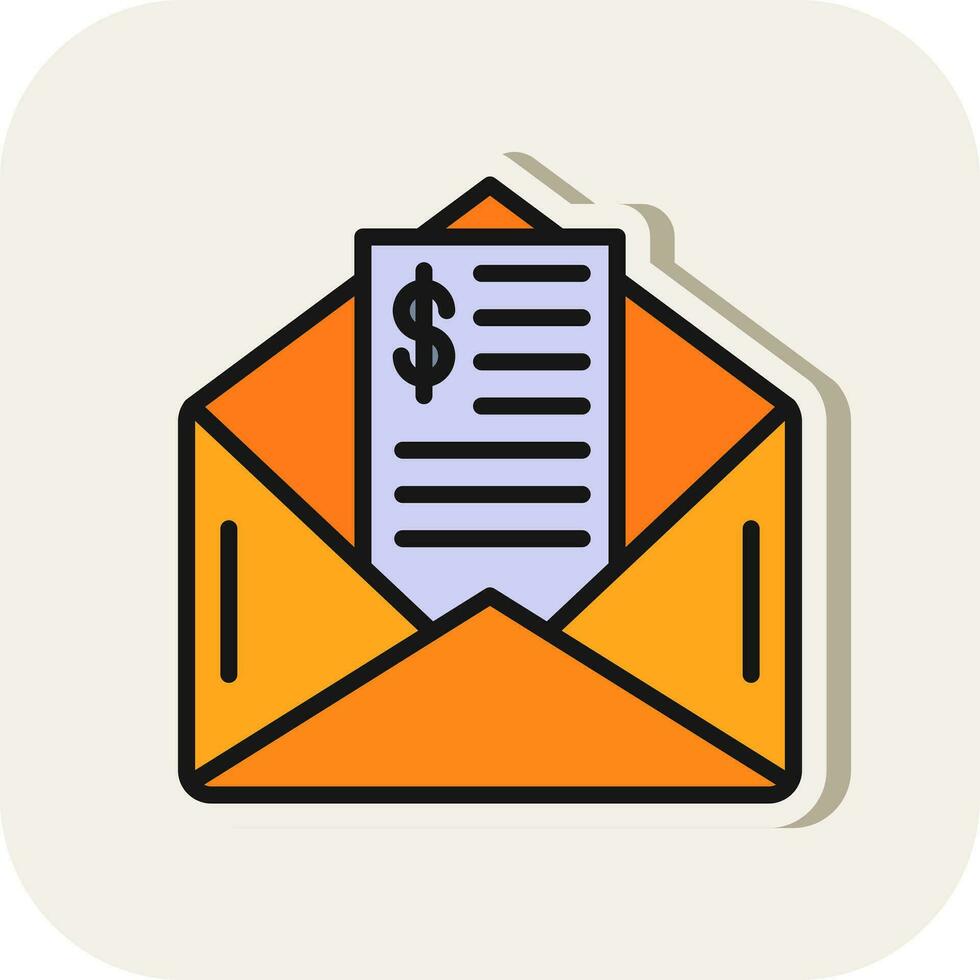 Paycheck Vector Icon Design