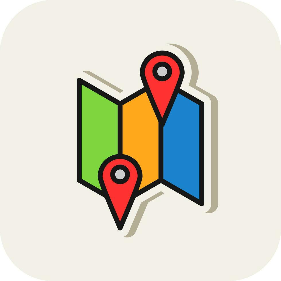 Map Vector Icon Design