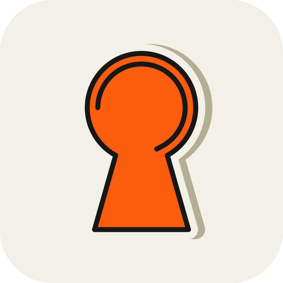 Keyhole Vector Icon Design