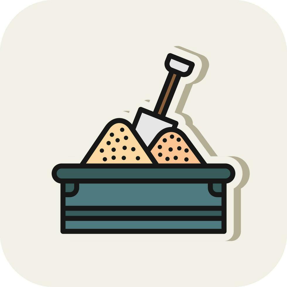 Sandbox Vector Icon Design