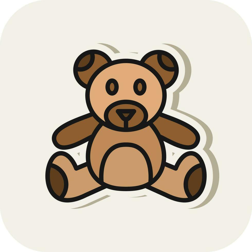 diseño de icono de vector de oso