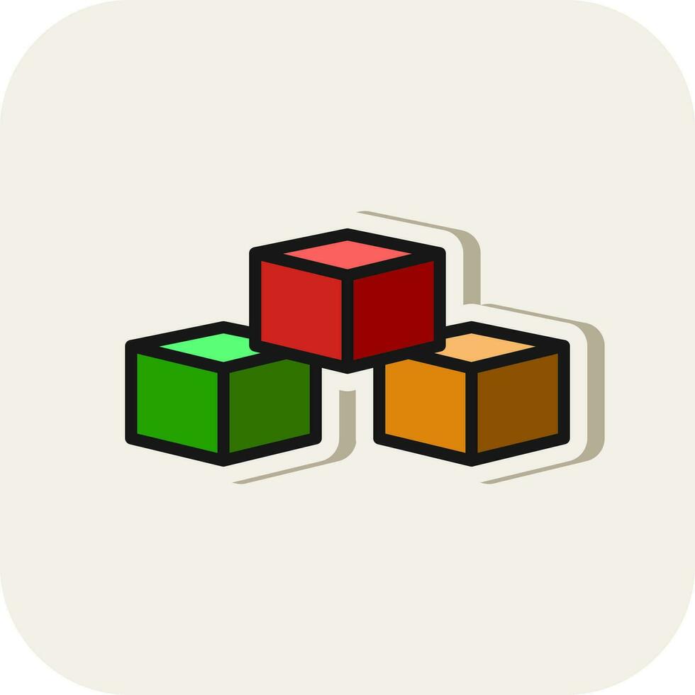 Blocks Vector Icon Design