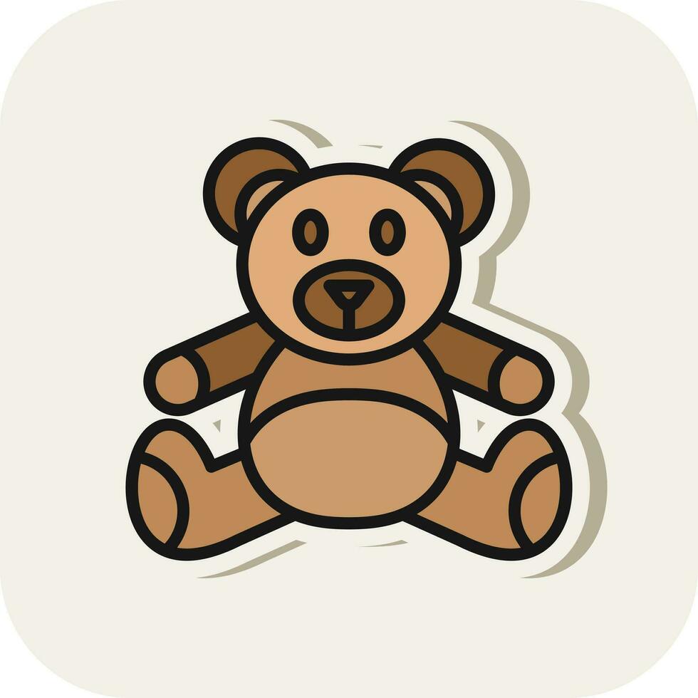 Teddy bear Vector Icon Design
