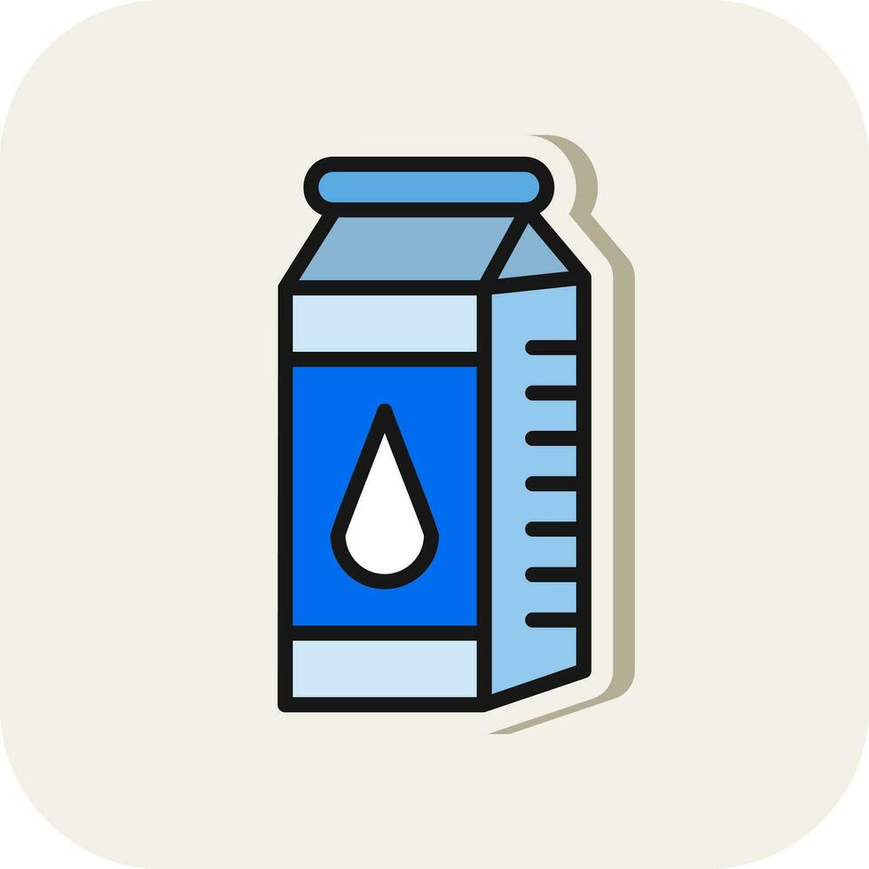 Milk box Vector Icon Design