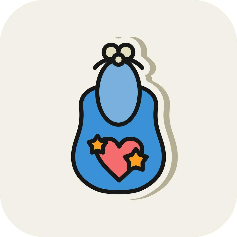 Baby bib Vector Icon Design
