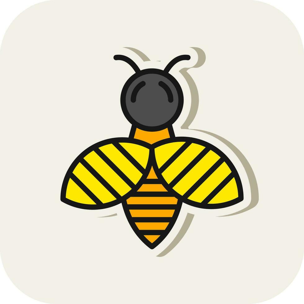 ortografía abeja vector icono diseño