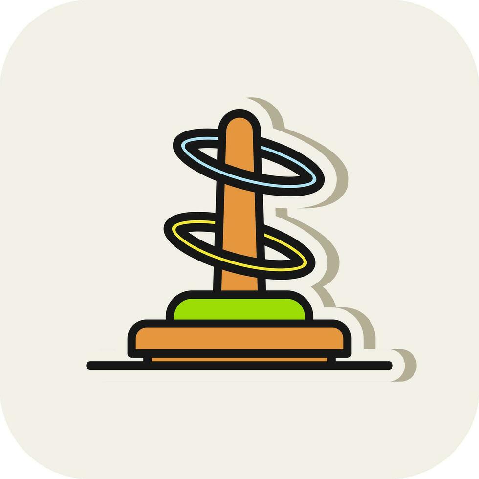 Ring toss Vector Icon Design