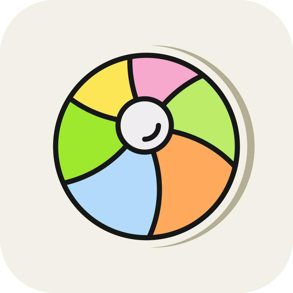 Beach ball Vector Icon Design