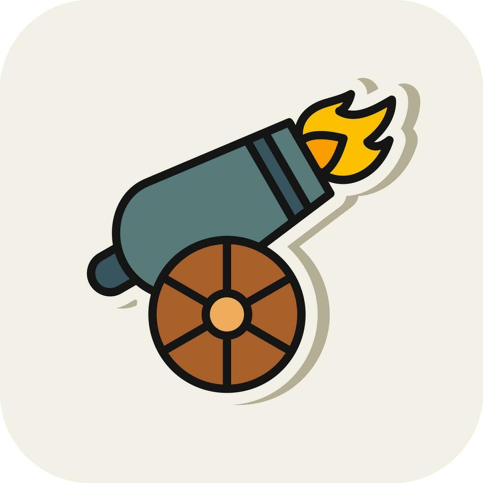 Cannon Vector Icon Design
