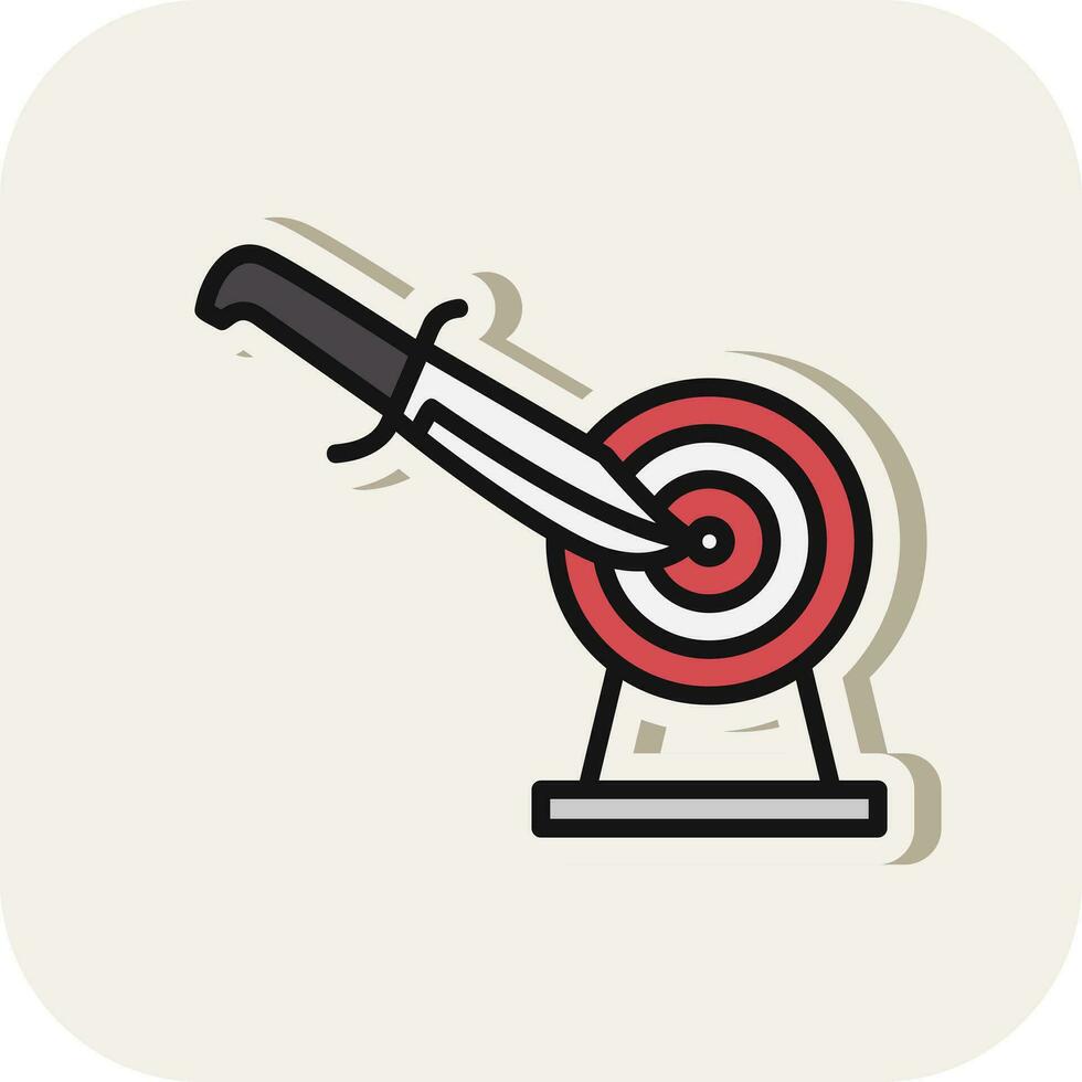 Knife throwing Vector Icon Design