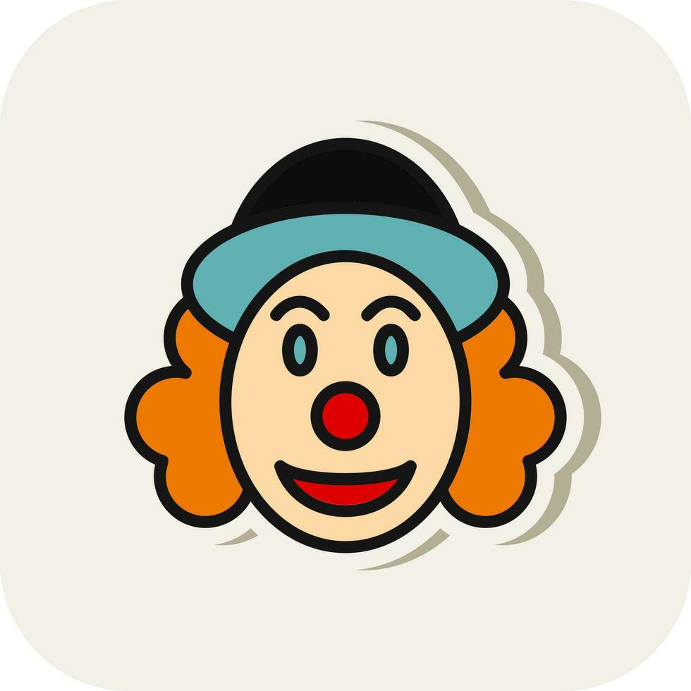 diseño de icono de vector de payaso