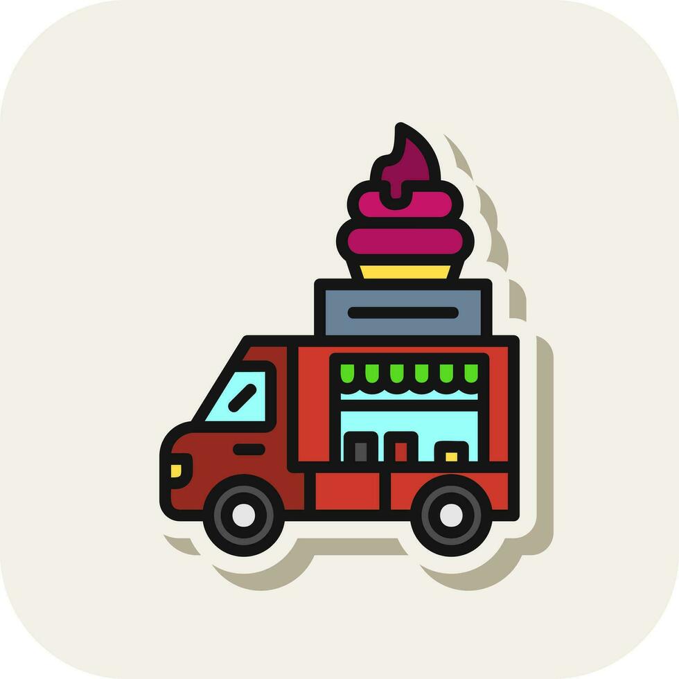 Food truck Vector Icon Design