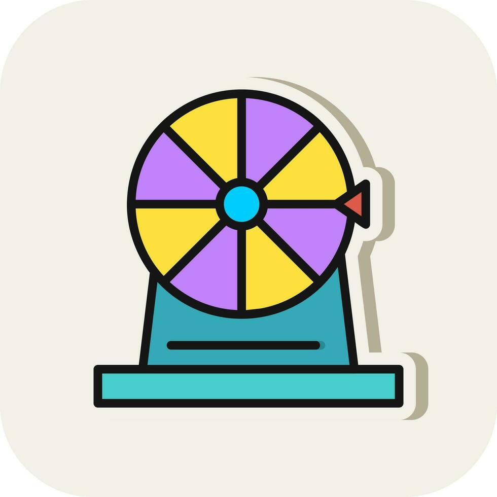 Wheel of fortune Vector Icon Design