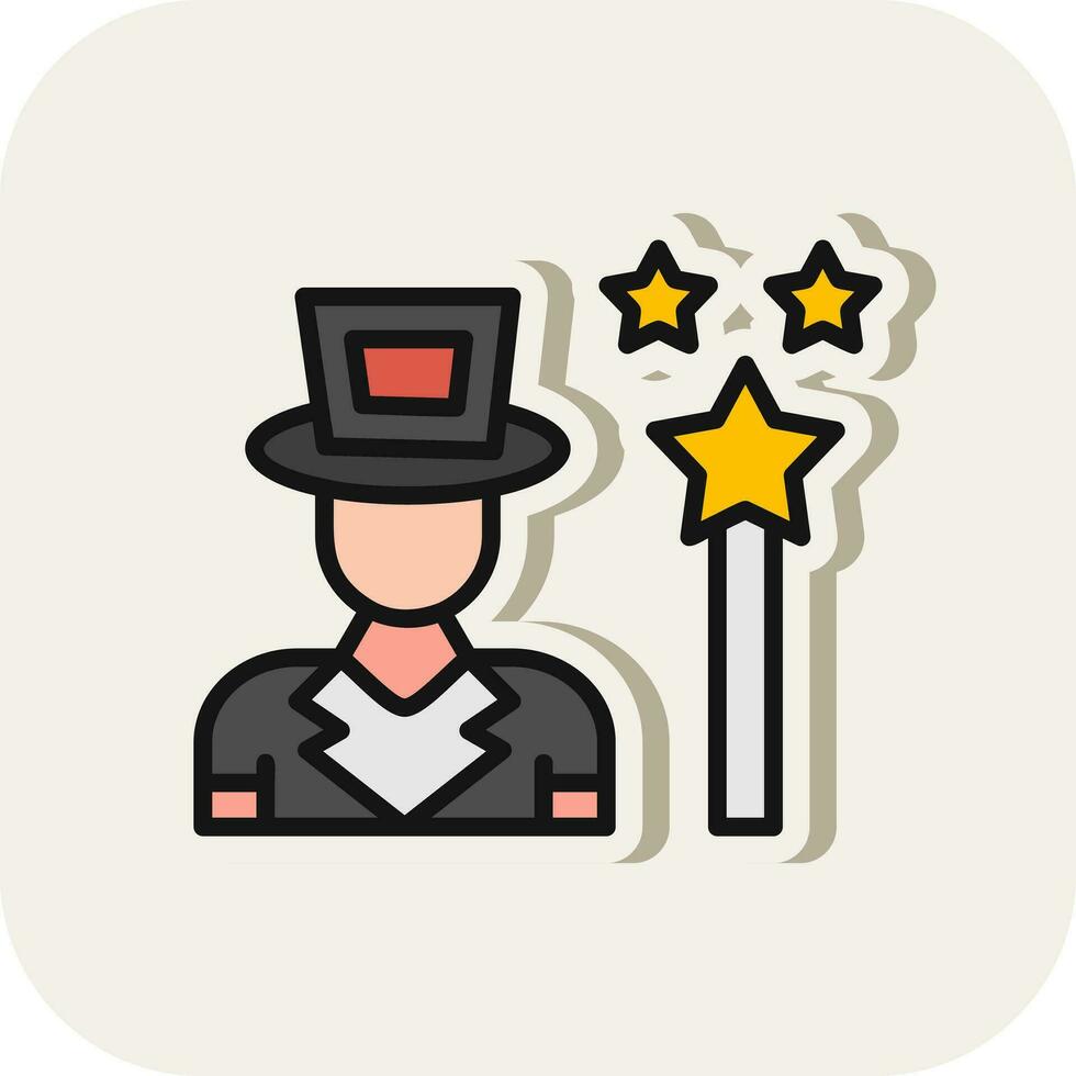 Magician Vector Icon Design