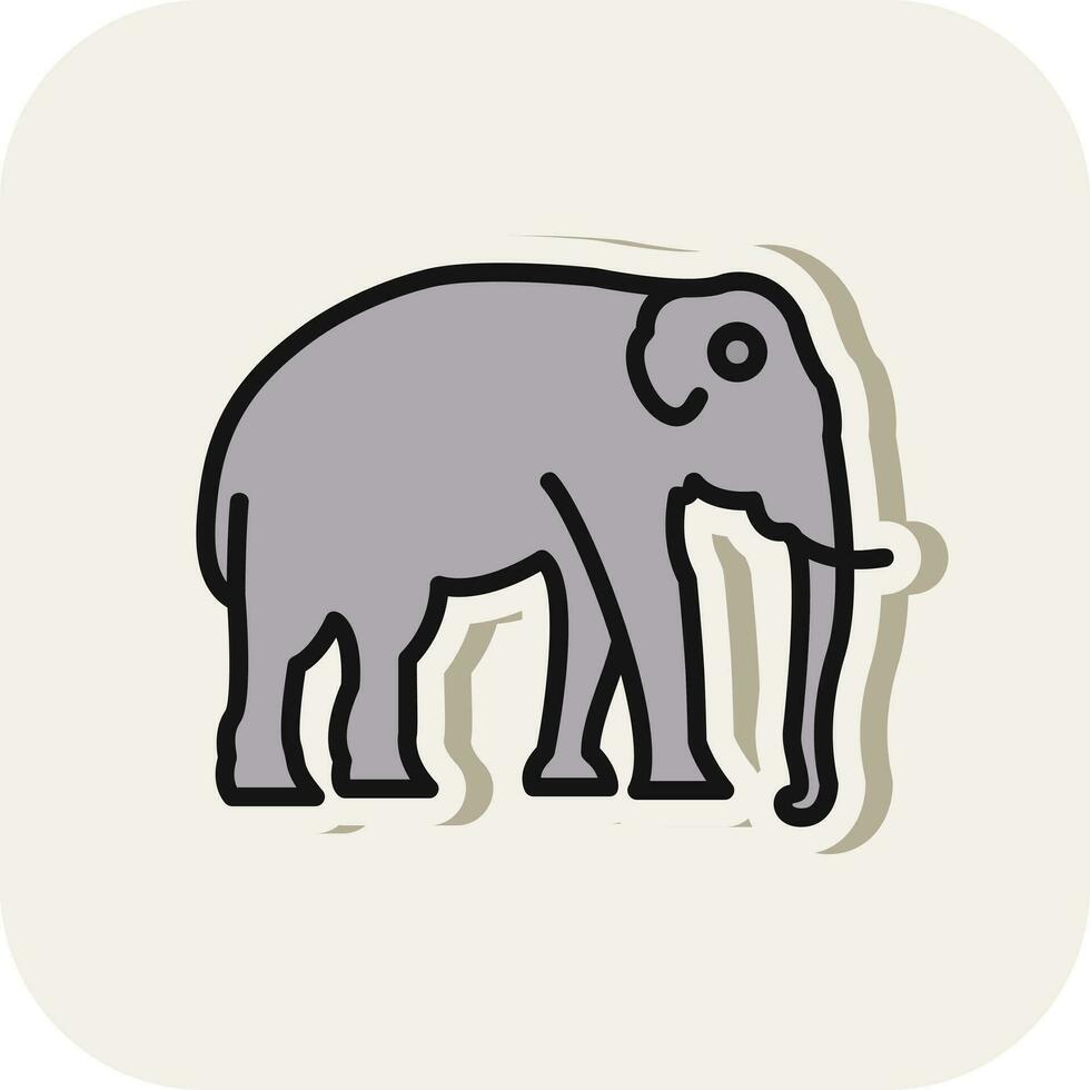 diseño de icono de vector de elefante