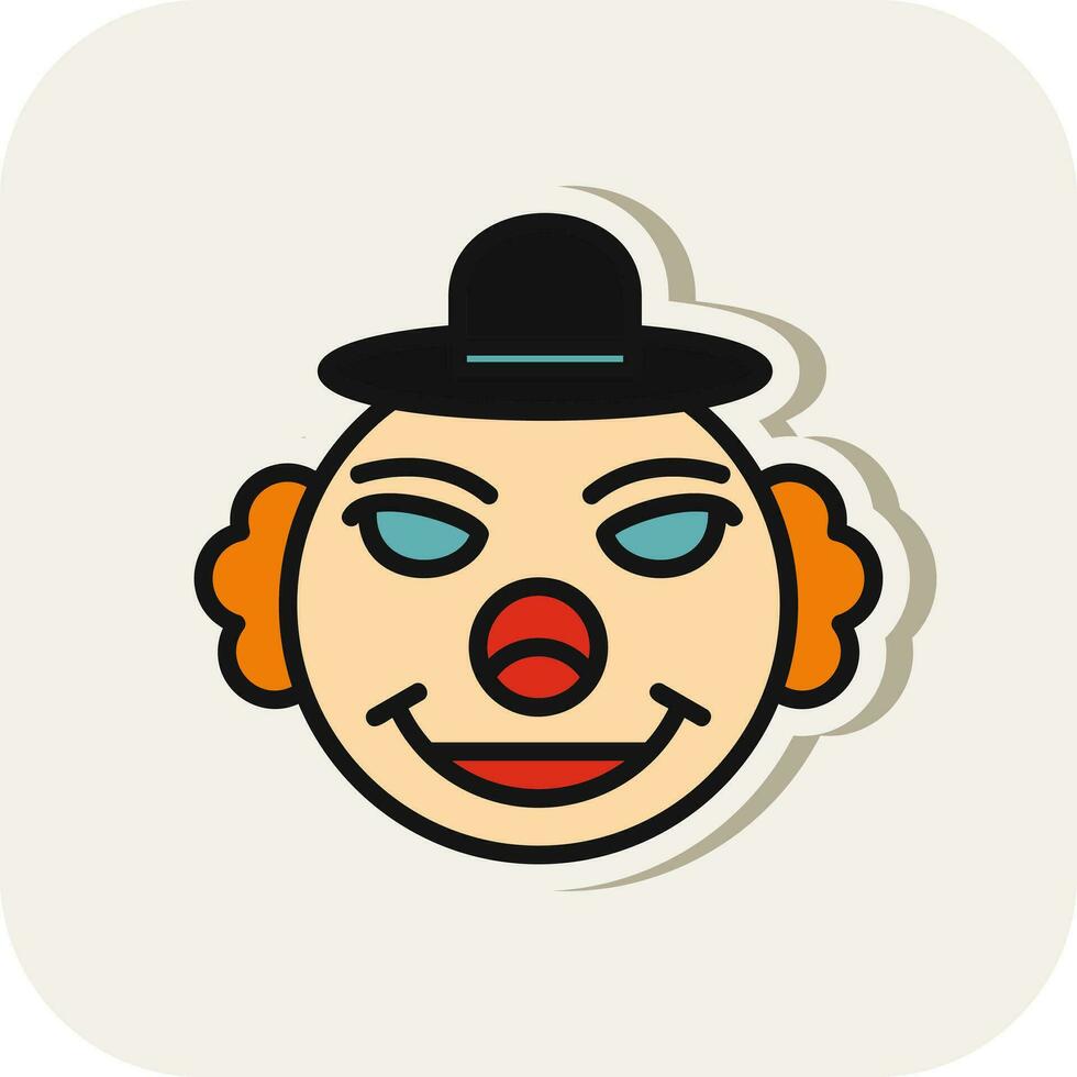 diseño de icono de vector de payaso