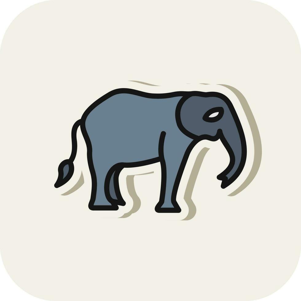 Elephant Vector Icon Design