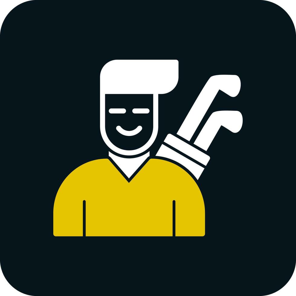 Golfer Vector Icon Design