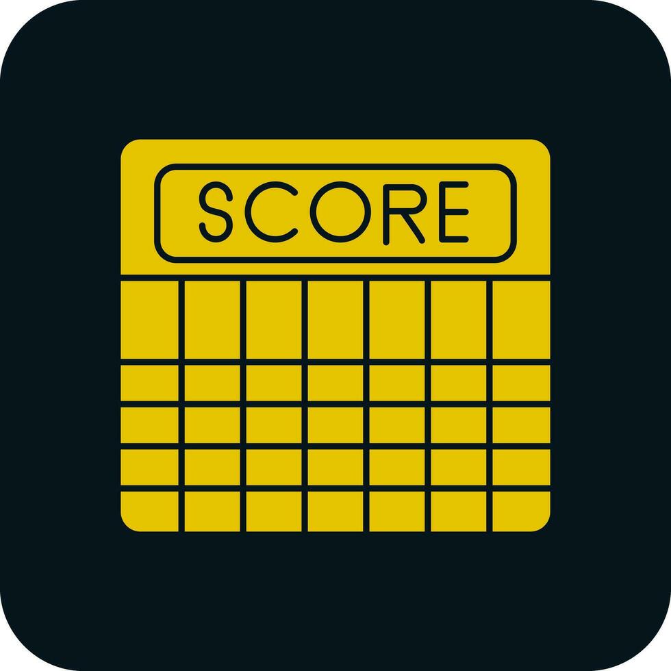 Score Vector Icon Design