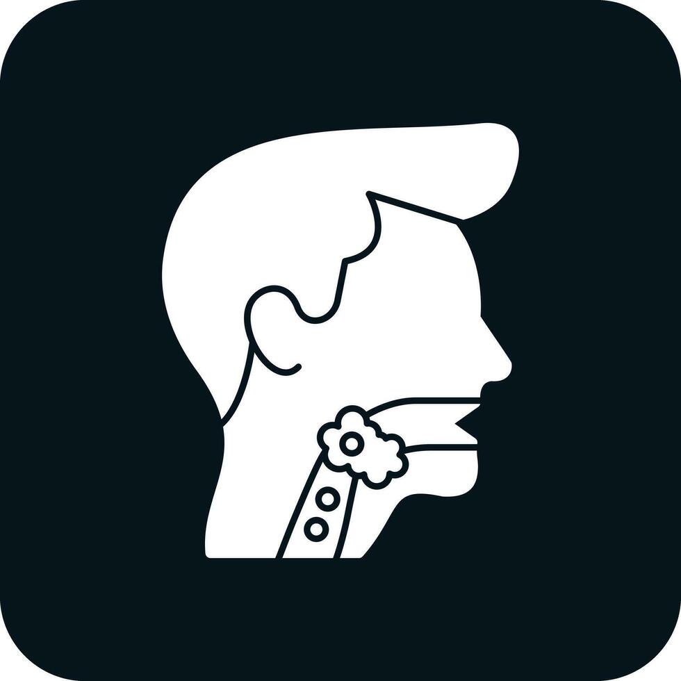 Throat cancer Vector Icon Design