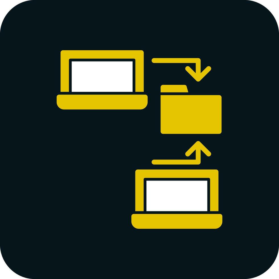 Data sharing Vector Icon Design