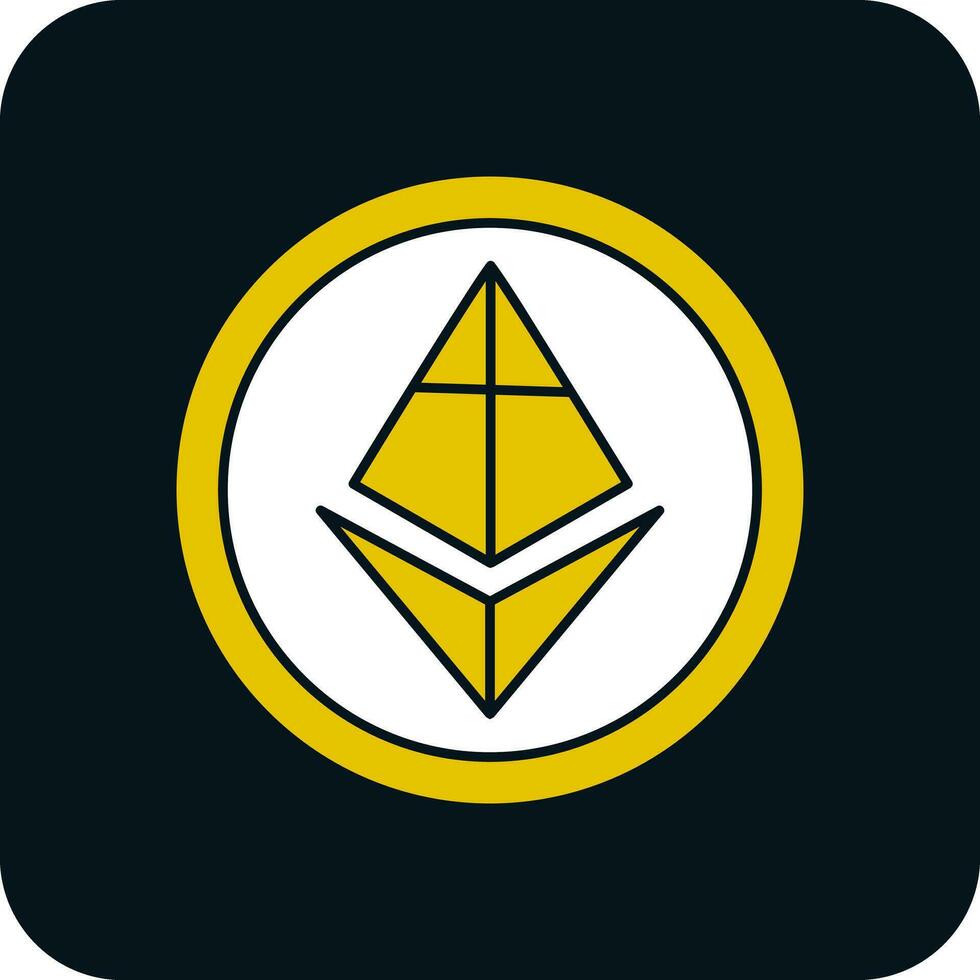 ethereum vector icono diseño