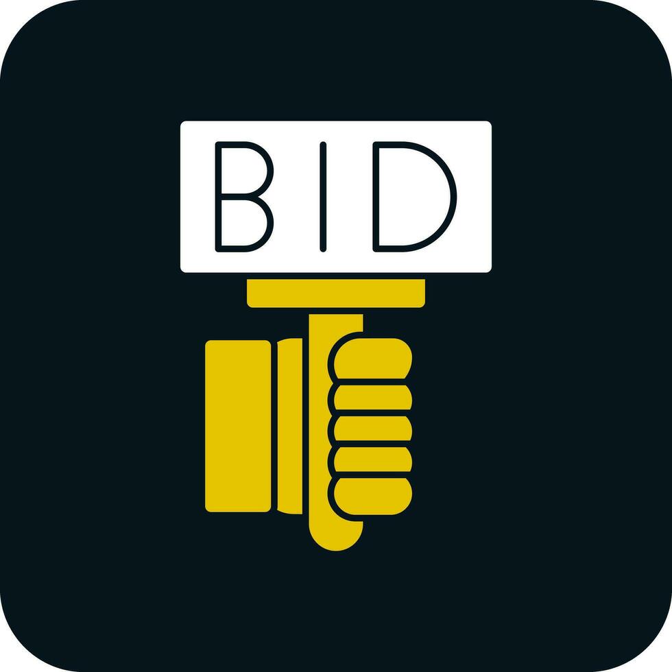 Bid Vector Icon Design