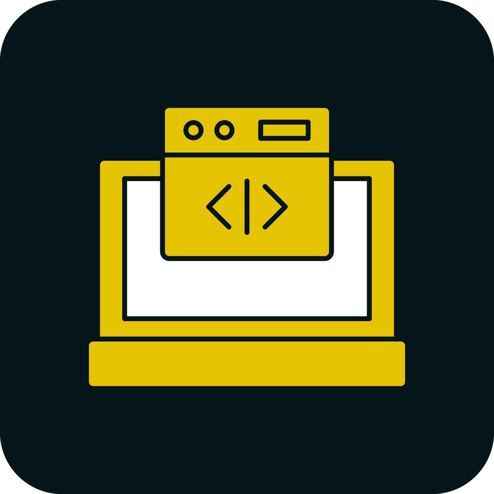 Web coding Vector Icon Design