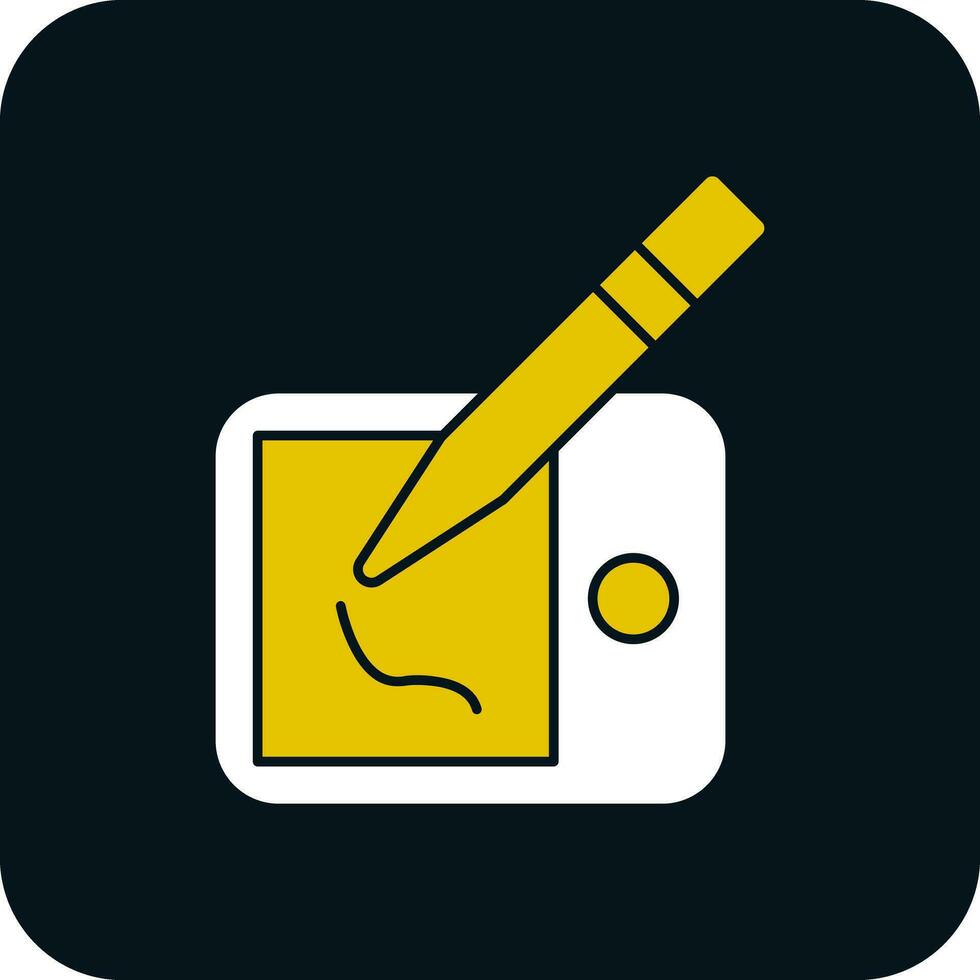 Drawing tablet Vector Icon Design