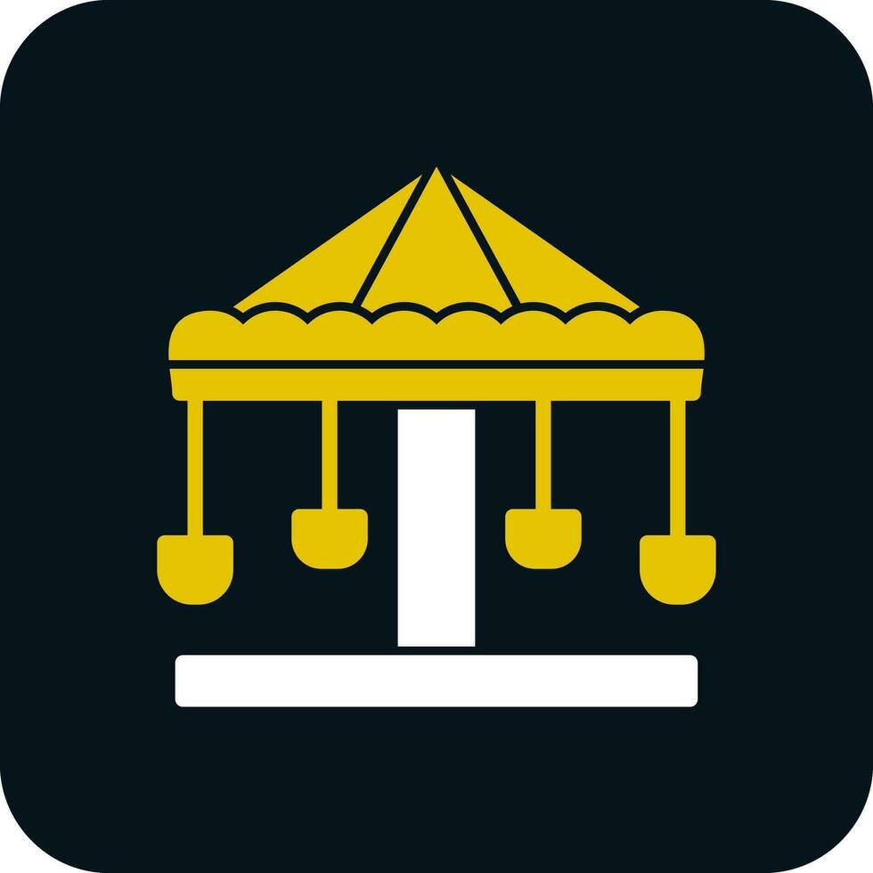 diseño de icono de vector de merry go round