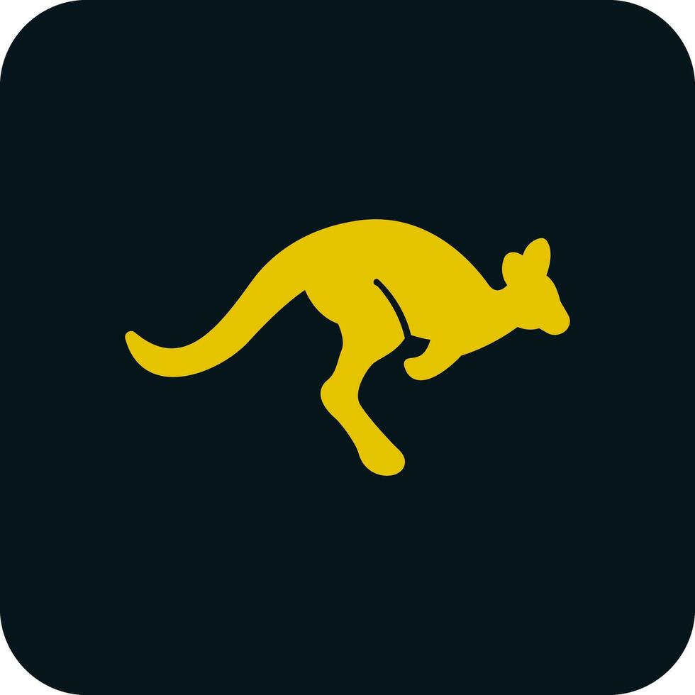Kangaroo Vector Icon Design