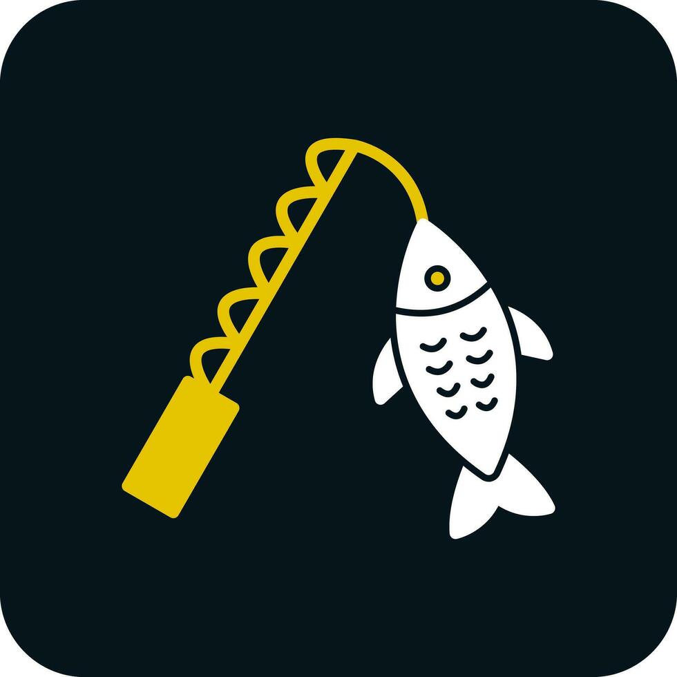 diseño de icono de vector de pesca