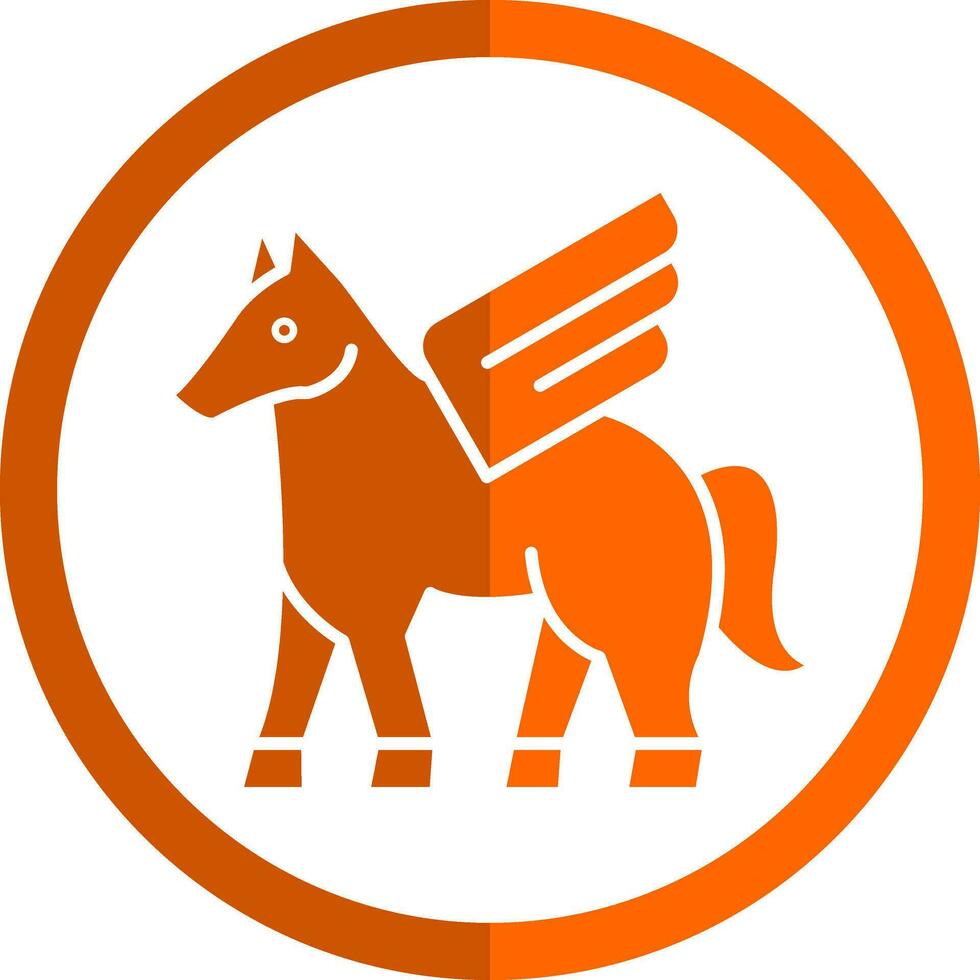 Pegasus Vector Icon Design