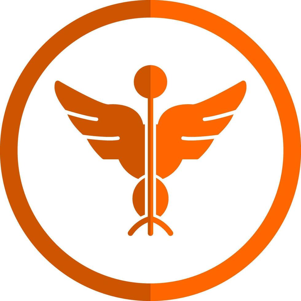 Caduceus Vector Icon Design