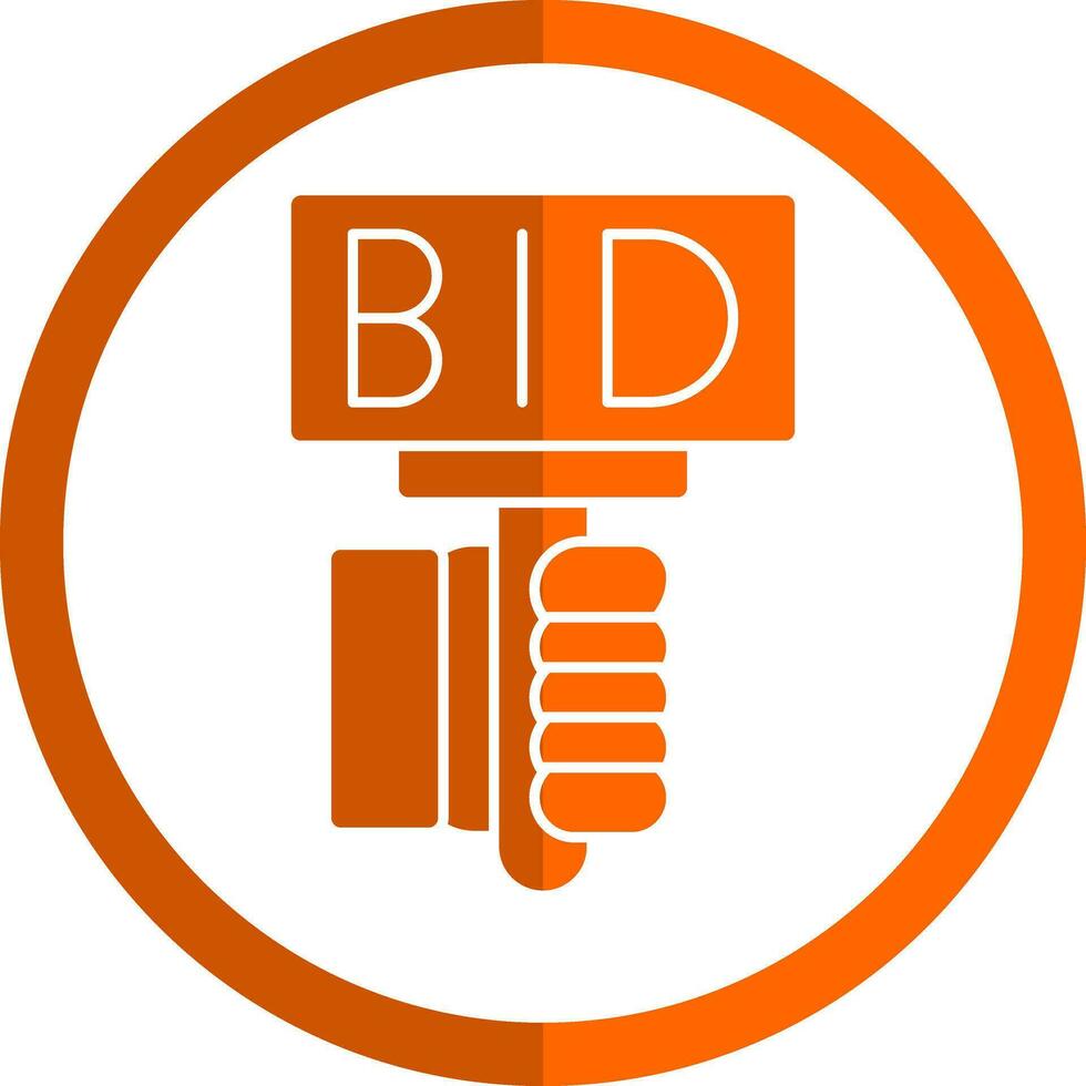 Bid Vector Icon Design