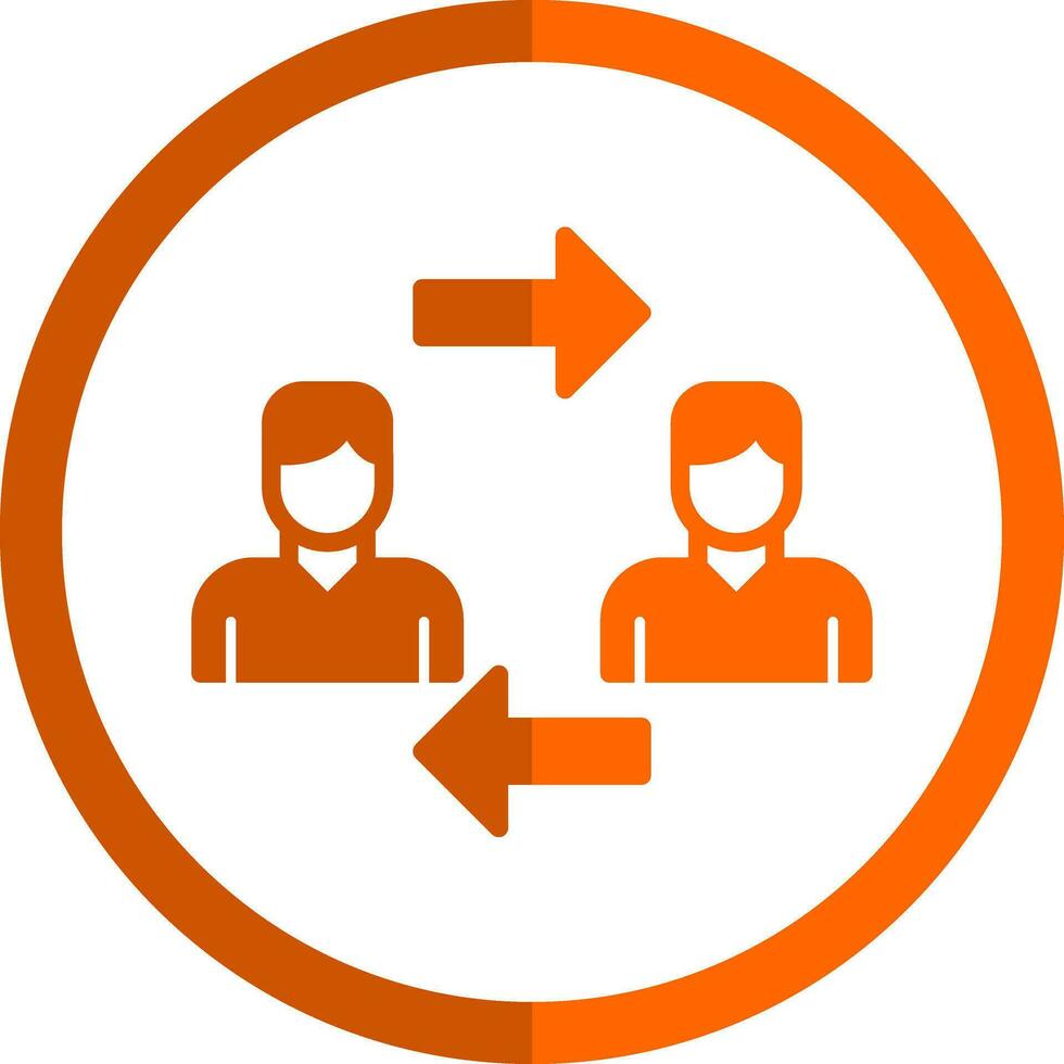 Interchangeability Vector Icon Design