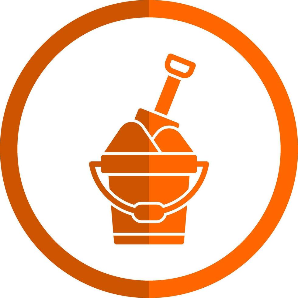 Sand bucket Vector Icon Design