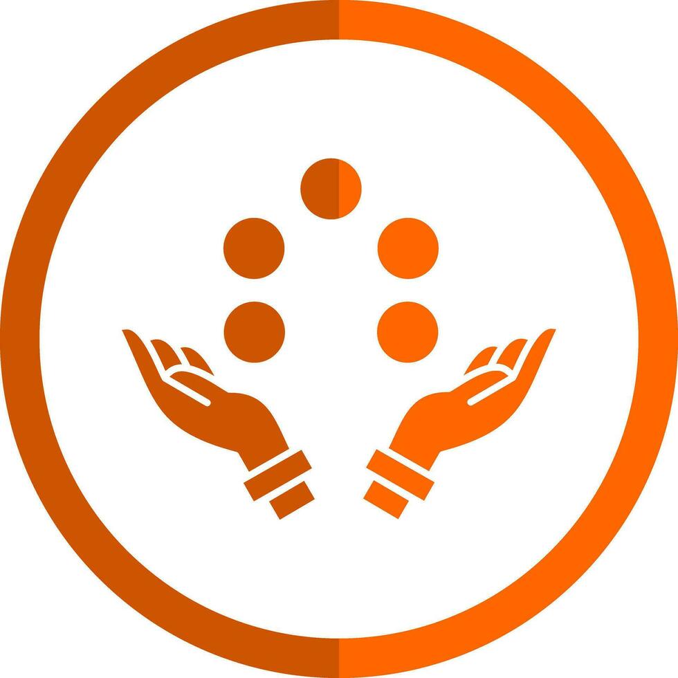 Juggling ball Vector Icon Design