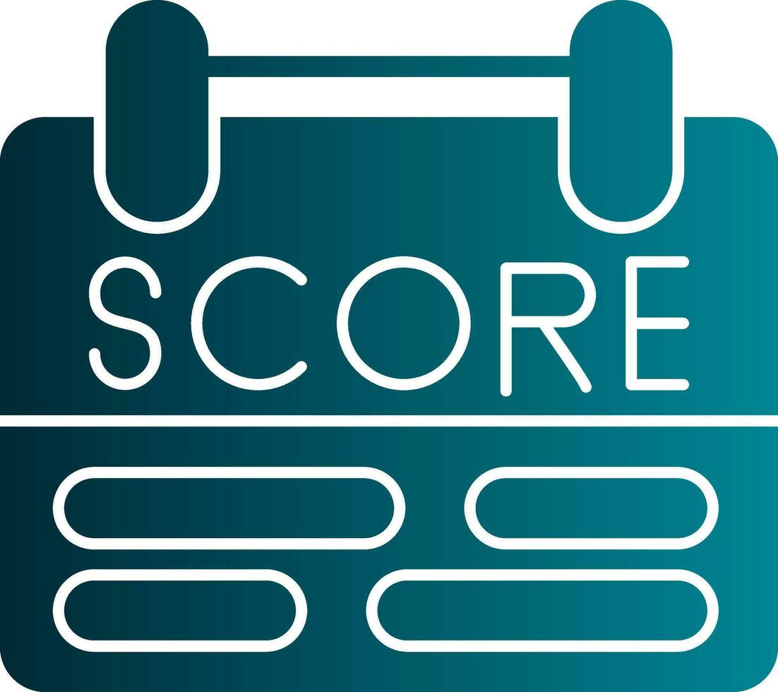 Scoring Vector Icon Design