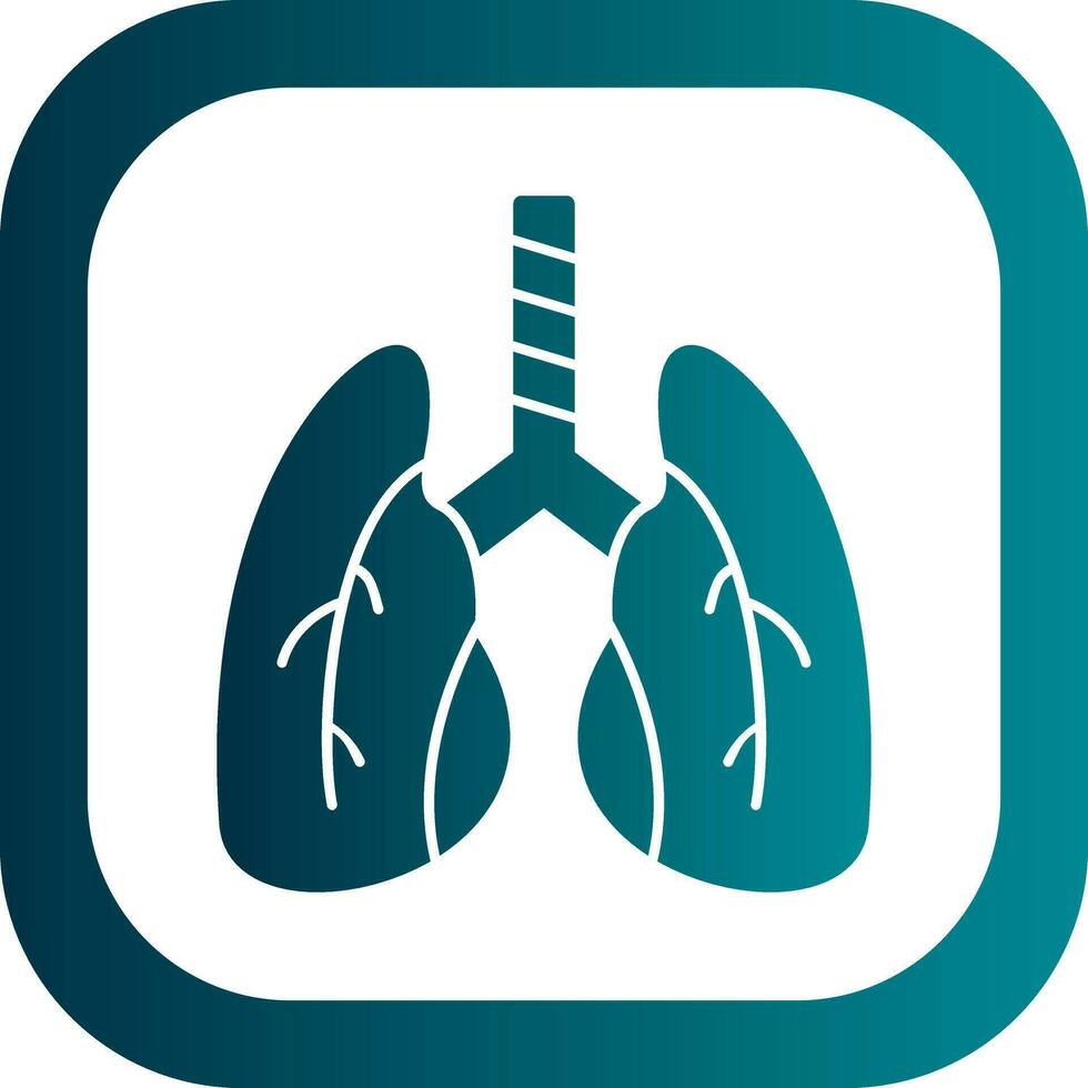 Lungs Vector Icon Design