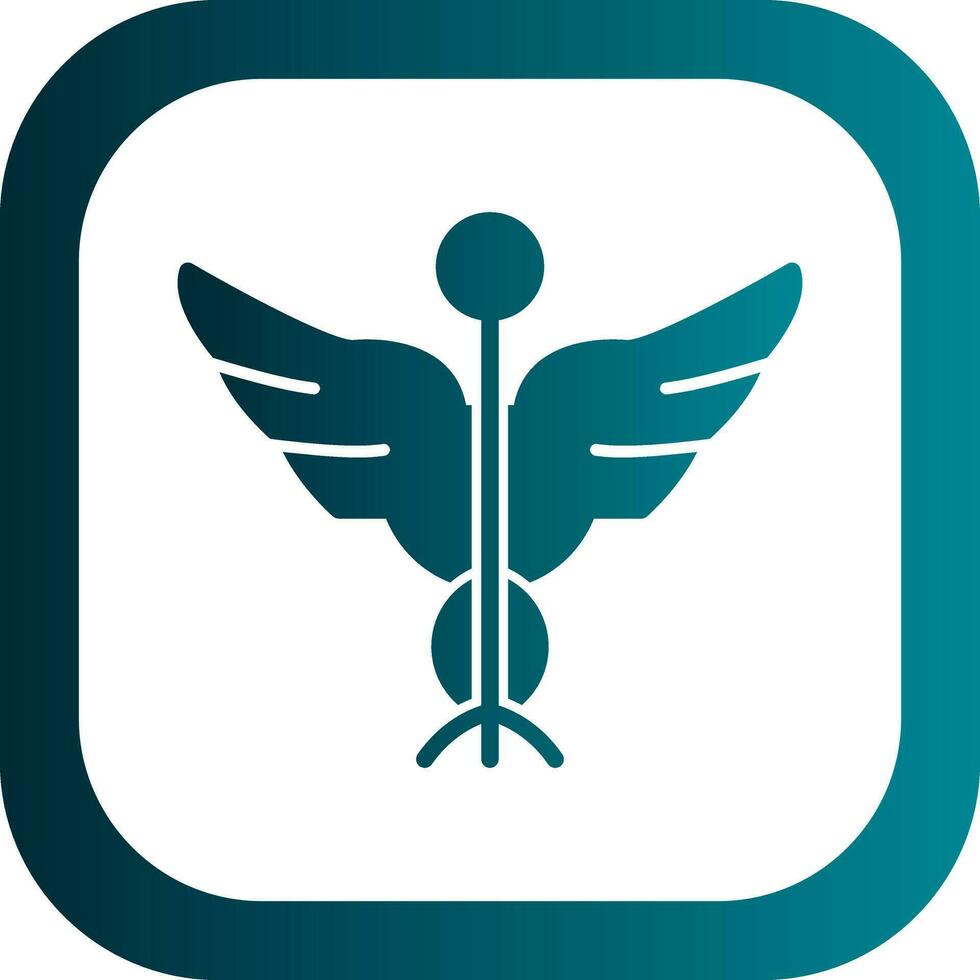 Caduceus Vector Icon Design