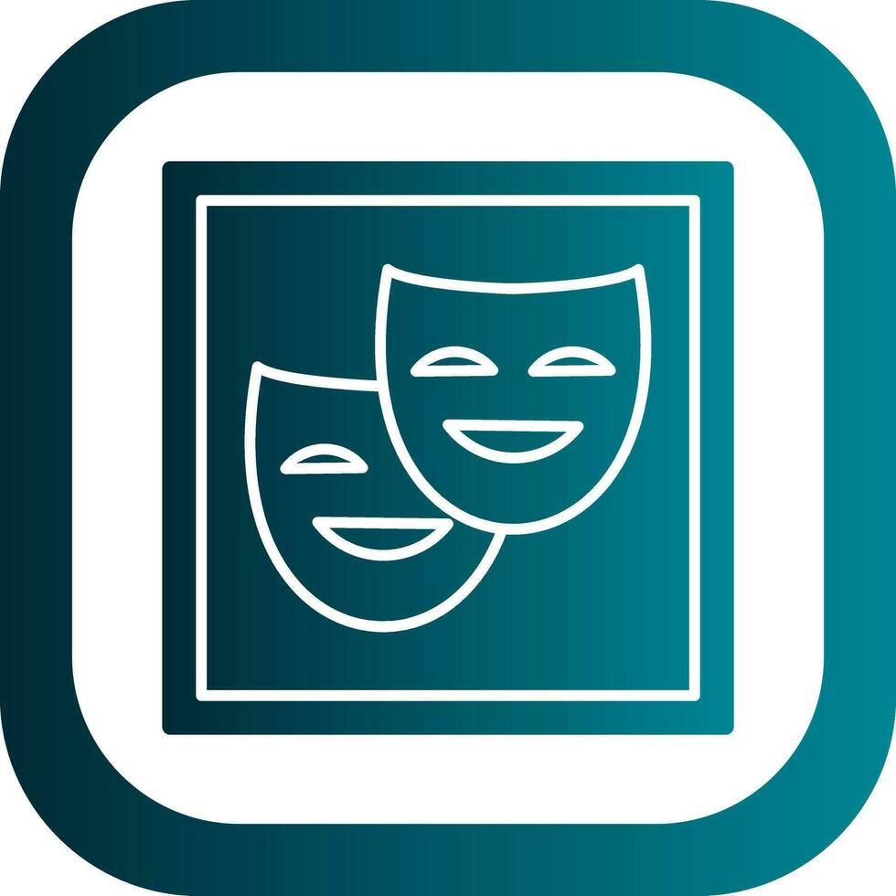 diseño de icono de vector de teatro