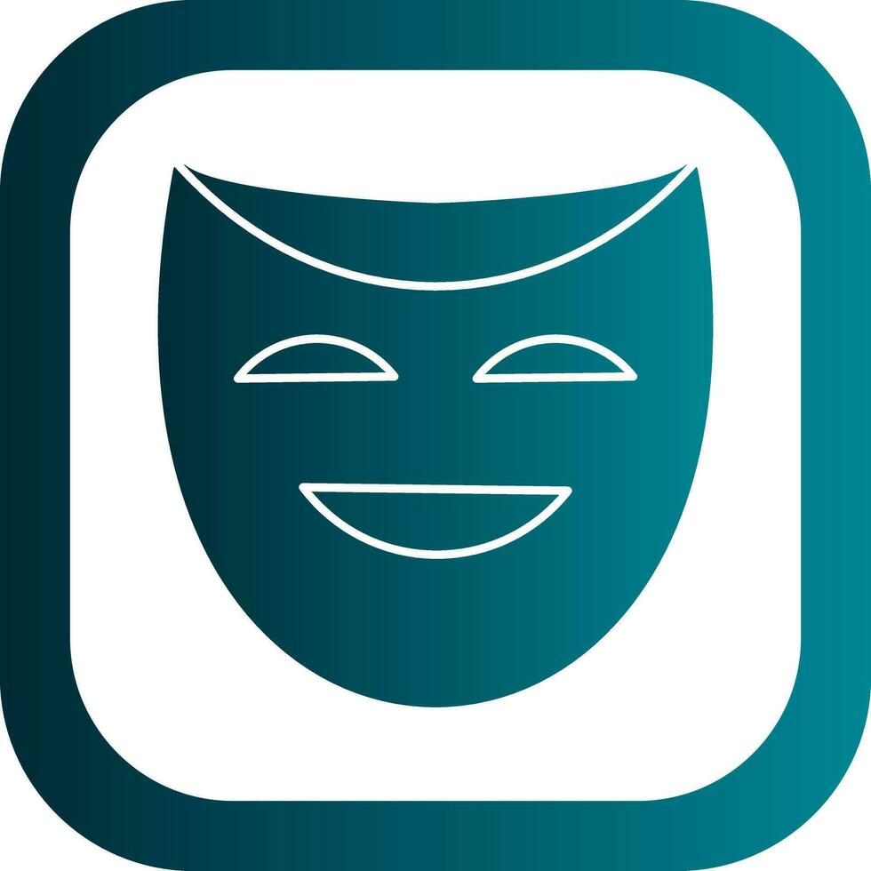 Theater masks Vector Icon Design